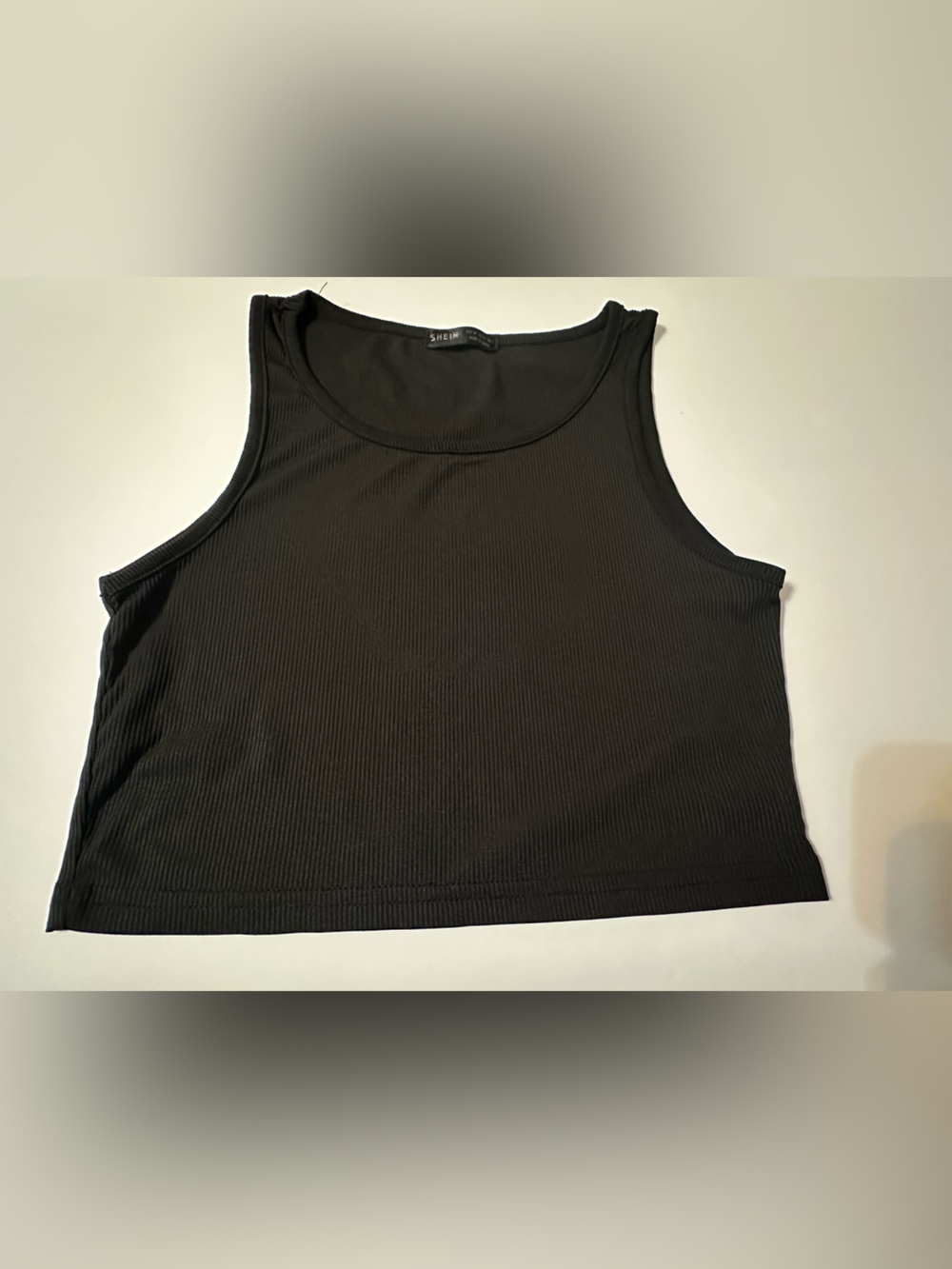Shein womens black crop top